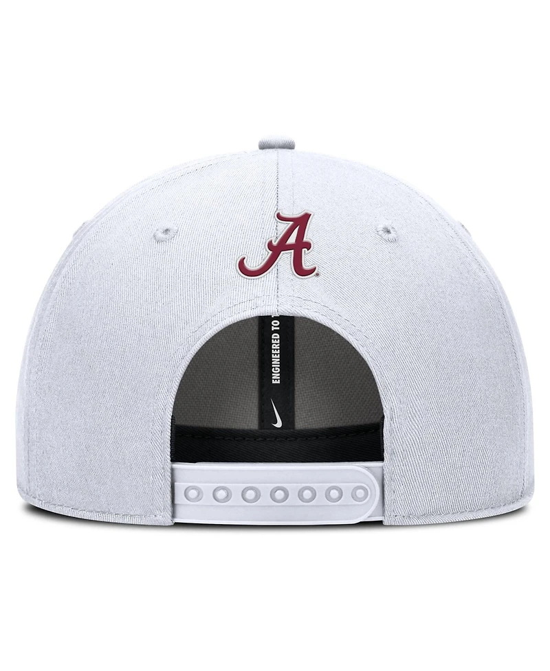 Nike Men's White Alabama Crimson Tide Rise Practice Adjustable Hat