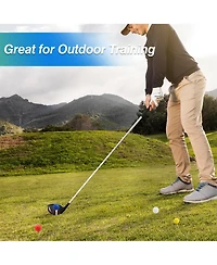 Gse Games & Sports Expert 12-Pack Plastic Practice Golf Balls of Airflow Hollow, Training Golf Balls for Swing Practice (Several Colors Available)