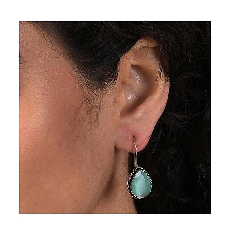 Sohi Teardrop-Stone Drop Earrings