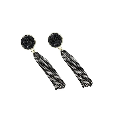Sohi Circular-Tassel Drop Earrings