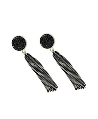 Sohi Circular Tassel Drop Earrings