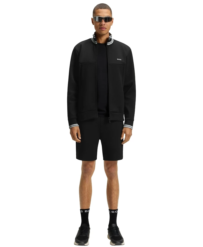 Boss by Hugo Men's Cotton-Blend Zip-Up Sweatshirt