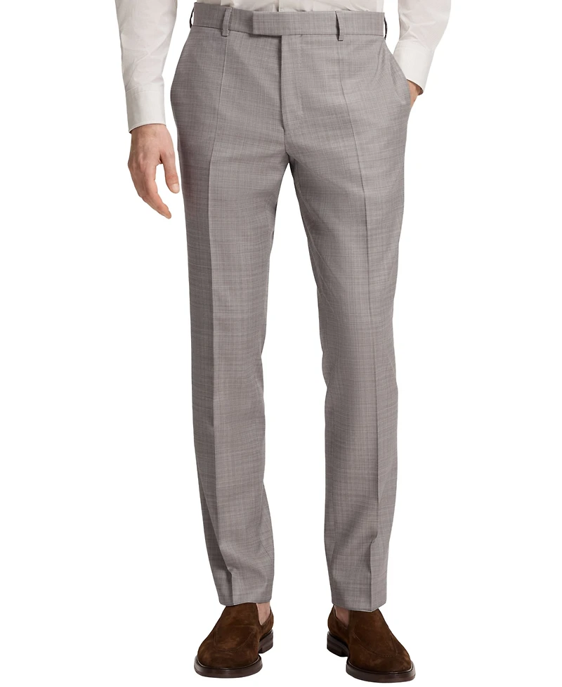 Boss by Hugo Men's Checked Virgin Wool Regular-Fit Suit