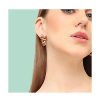 Sohi Stone Hoop Earrings