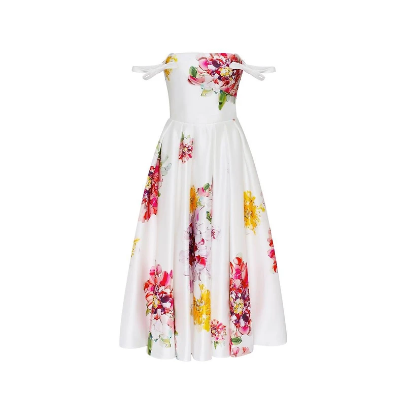 Milla Women's Tea-length floral dress