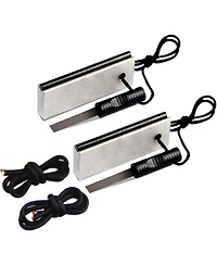Aofar Magnesium Fire Starter Af-374 (2-Pack) Waterproof Fire Steel Pouch for Camping, Hiking, Hunting, Backpacking,Outdoor Survival fire Striker kit
