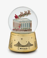 Holiday Lane Heritage Gold New York City Macy's Snow Globe, Macy's Exclusive