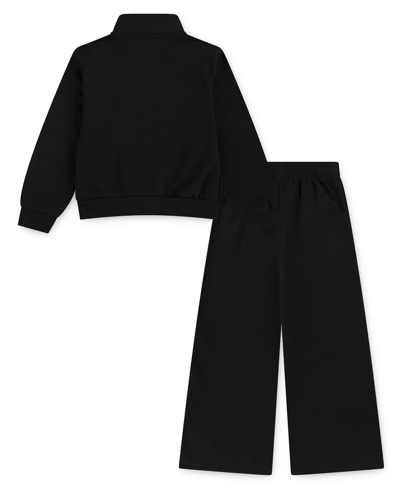 Nike Little Girls 2-Piece Wide Leg Club Fleece Top and Pants Set
