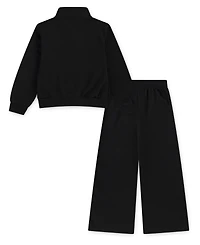 Nike Little Girls 2-Piece Wide Leg Club Fleece Top and Pants Set