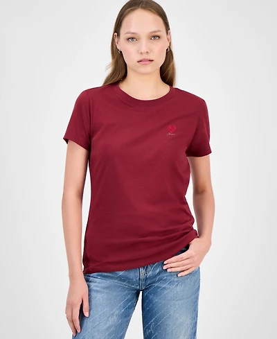 Boss Orange Women's Rhinestone Logo T-Shirt