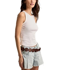 Lucky Brand Women's Crochet-Trim Crewneck Tank Top