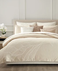Donna Karan Home Dune Embroidered Duvet Cover