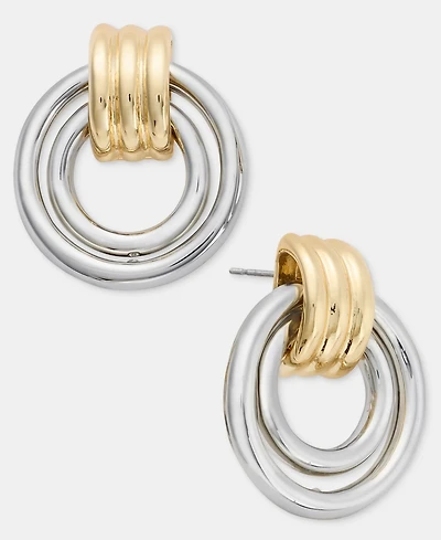 On 34th Double Ring Drop Earrings, Macy's Exclusive