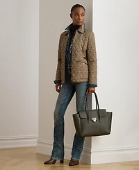 Lauren Ralph Women's Quilted Velboa-Lined Coat