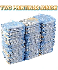 HoneyCare Printed All Absorb Petrichor Male Dog Wrap, Fresh Scent Dog Diaper, Disposable, Small, 100ct