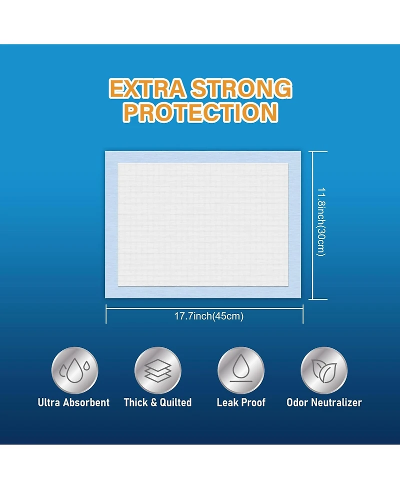 HoneyCare All-Absorb Cat Litter Pad Refills for Litter Box, 17.7x11.8, 100ct