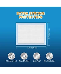 HoneyCare All-Absorb Cat Litter Pad Refills for Litter Box, 17.7x11.8, 100ct