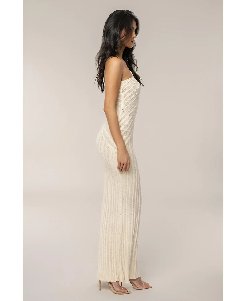 Jluxlabel Women's Fringe Knit Maxi Dress