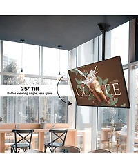 ProMounts Tilt and Swivel Ceiling Tv Mount 37-90 Inch Screens Holds up to 110Lbs.
