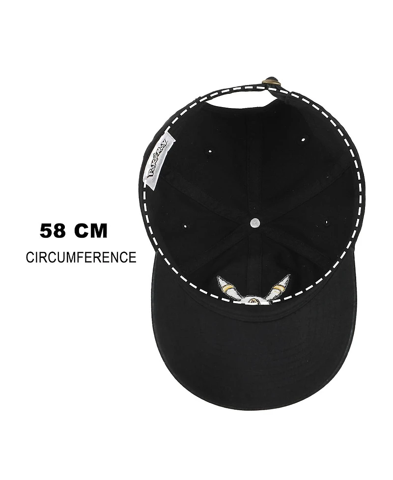 Pokemon Men's Pokemon Umbreon Face Black Unstructured Baseball Cap