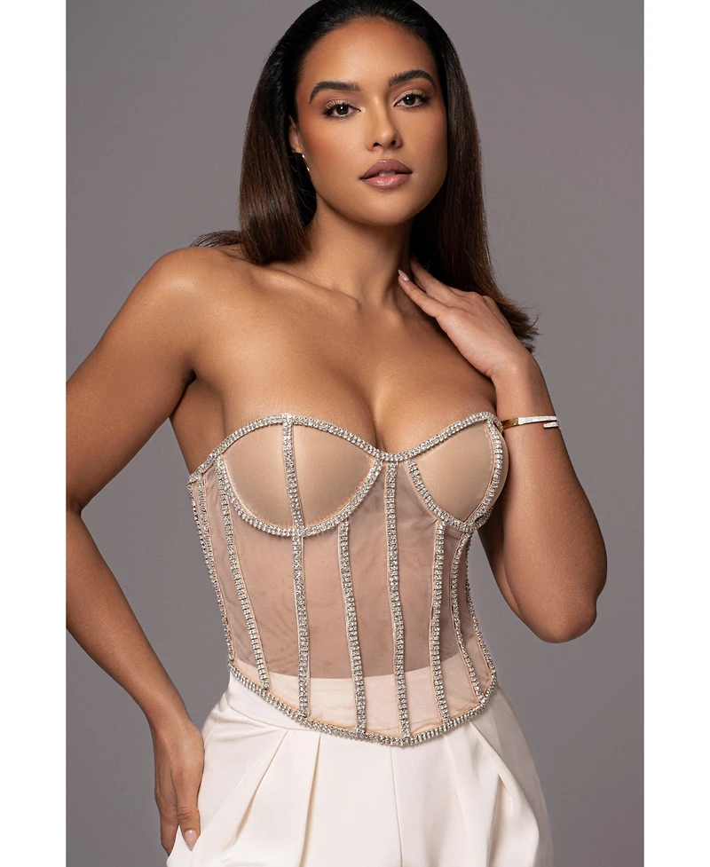 Jluxlabel Limited Edition Rhinestone Crystal Corset