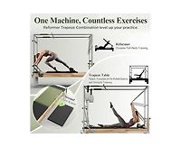Mikolo Wooden Reformer & Cadillac Trapeze Table – Full Studio Set with Sitting Box
