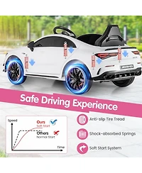 Mecale 12V Kids Ride on Car Mercedes-Benz Amg Cla 45 with Remote