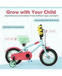 Kids Bike with Adjustable Handlebar and Saddle Blue
