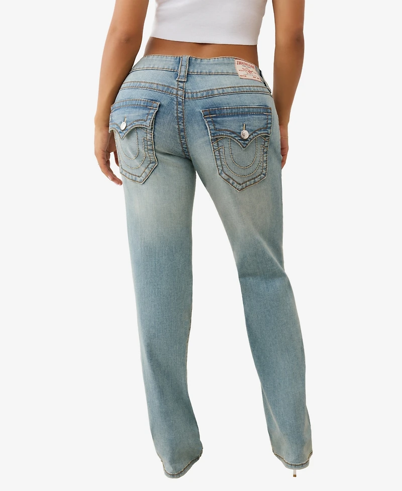 True Religion Women's Ricki Relaxed Big T Flap Jeans