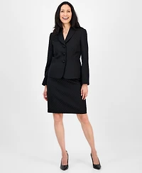 Le Suit Women's Shawl-Collar Jacket & Pencil Skirt Set