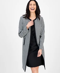 Le Suit Women's Houndstooth Topper Jacket & Sleeveless Dress