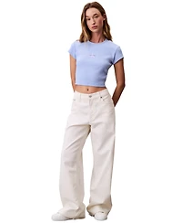 Calvin Klein Jeans Women's Monogram Logo Baby T-Shirt