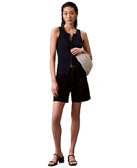 Calvin Klein Jeans Women's Smooth Cotton Rib Sweater Tank