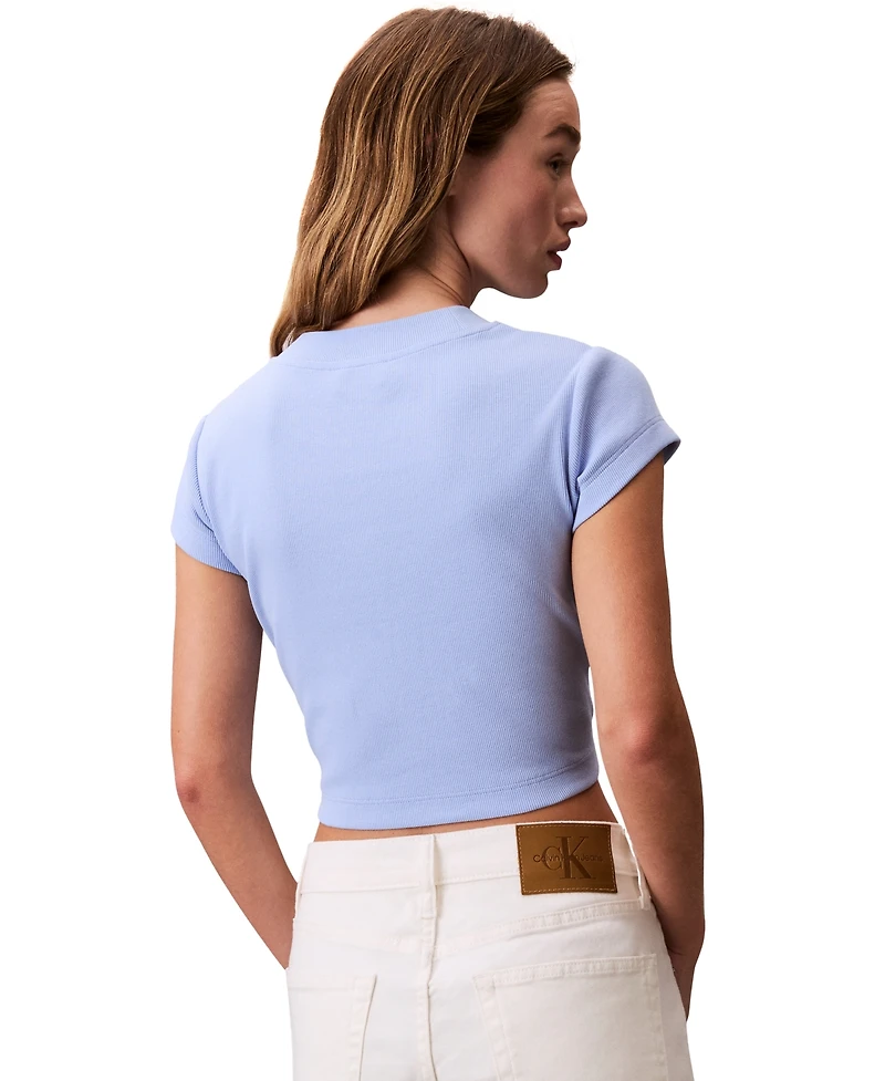 Calvin Klein Jeans Women's Monogram Logo Baby T-Shirt