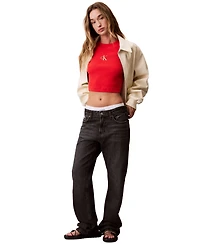 Calvin Klein Jeans Women's Monogram Logo Baby T-Shirt