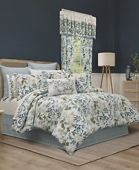 Royal Court Evergreen Botanical Leaf 4-Pc. Comforter Set