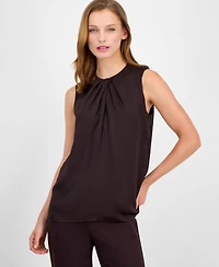 Anne Klein Women's Twist-Neck Sleeveless Top