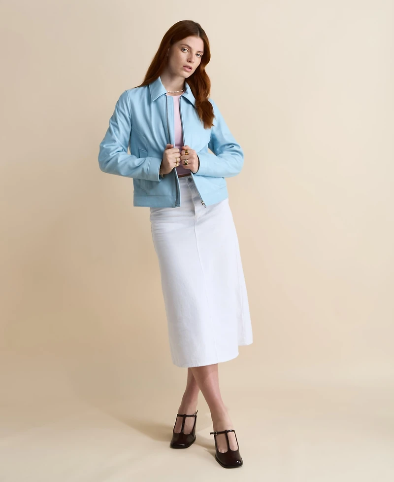Furniq Uk Women's Leather Jacket, Created For Macy's
