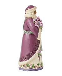 Jim Shore Purple Santa Figurine