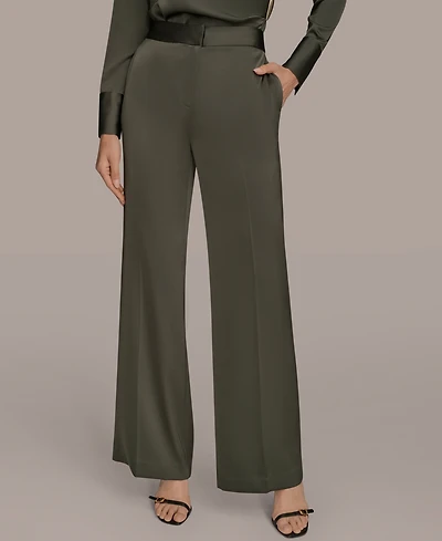 Donna Karan New York Women's Charmeuse Wide-Leg Pants