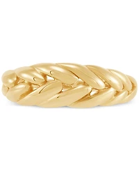 Polished Wheat Design Fashion Ring in 10k Gold