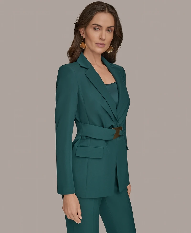 Donna Karan New York Women's Belted Hardware Jacket, Regular & Petite