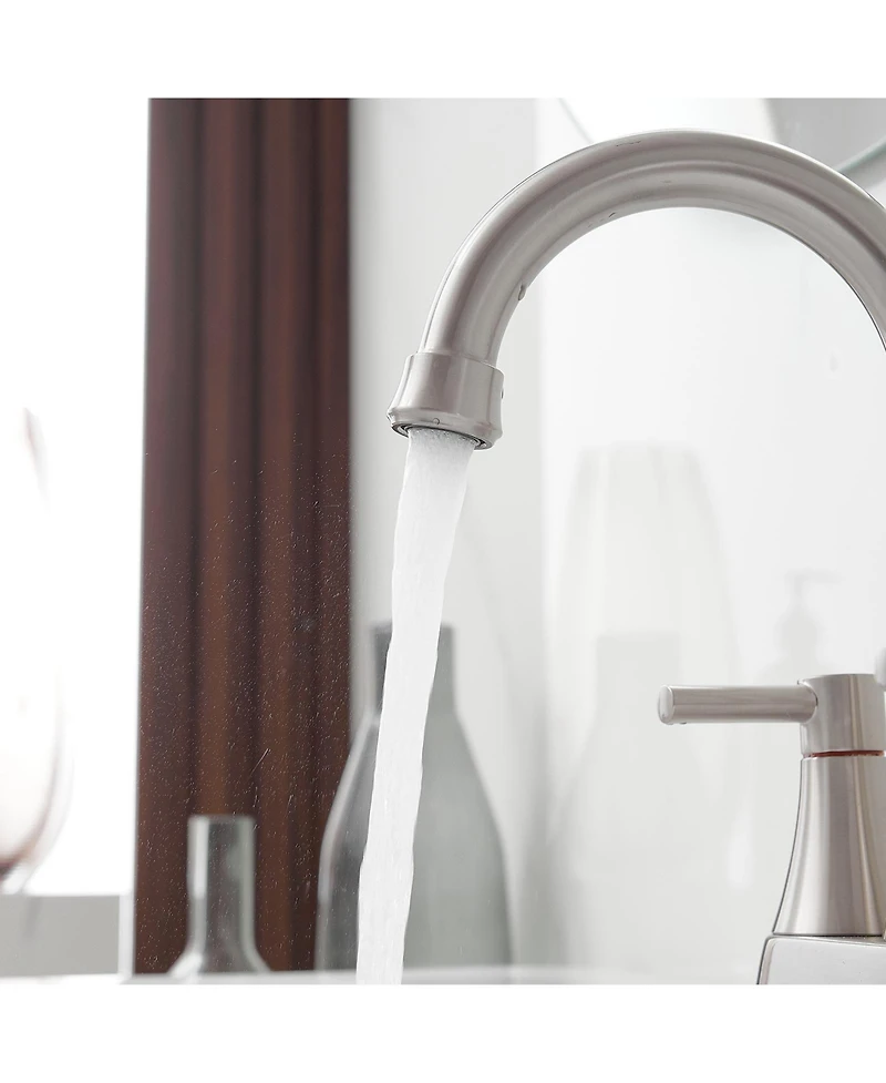Greenspring 4 in. Centerset 2-Handle High-Arc Bathroom Faucet in Brushed Gold