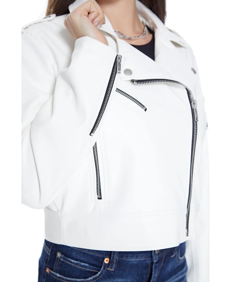 blue revival Women's Ride or Die Leather Jacket