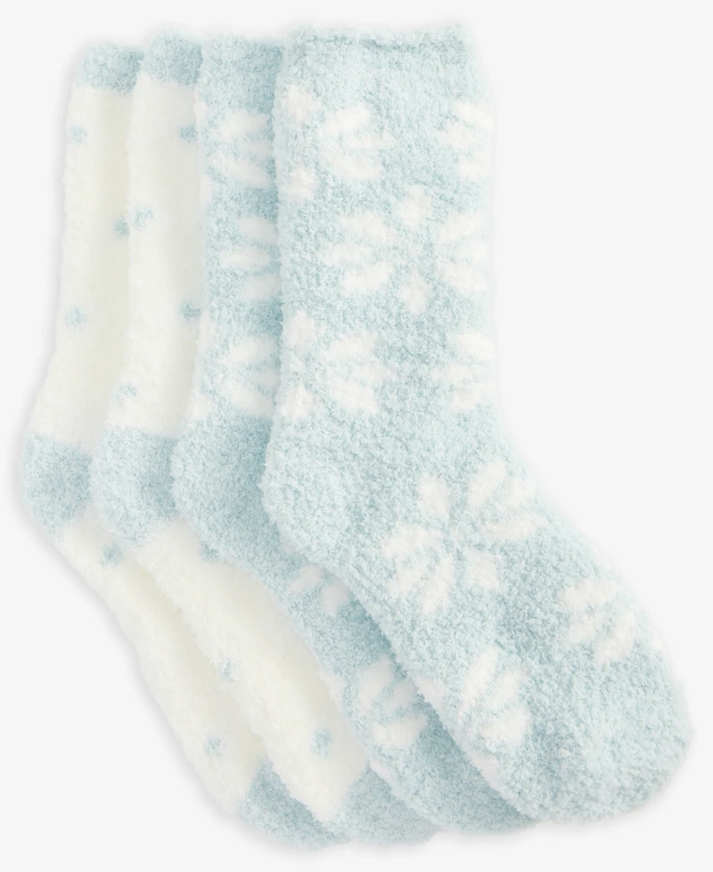 Charter Club Women's 2-Pk. Fuzzy Butter Socks, Created for Macy's