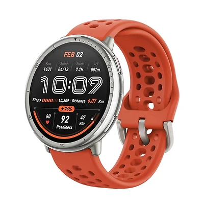 Amazfit Active 2 Smart Watch - Red Sport Silicone