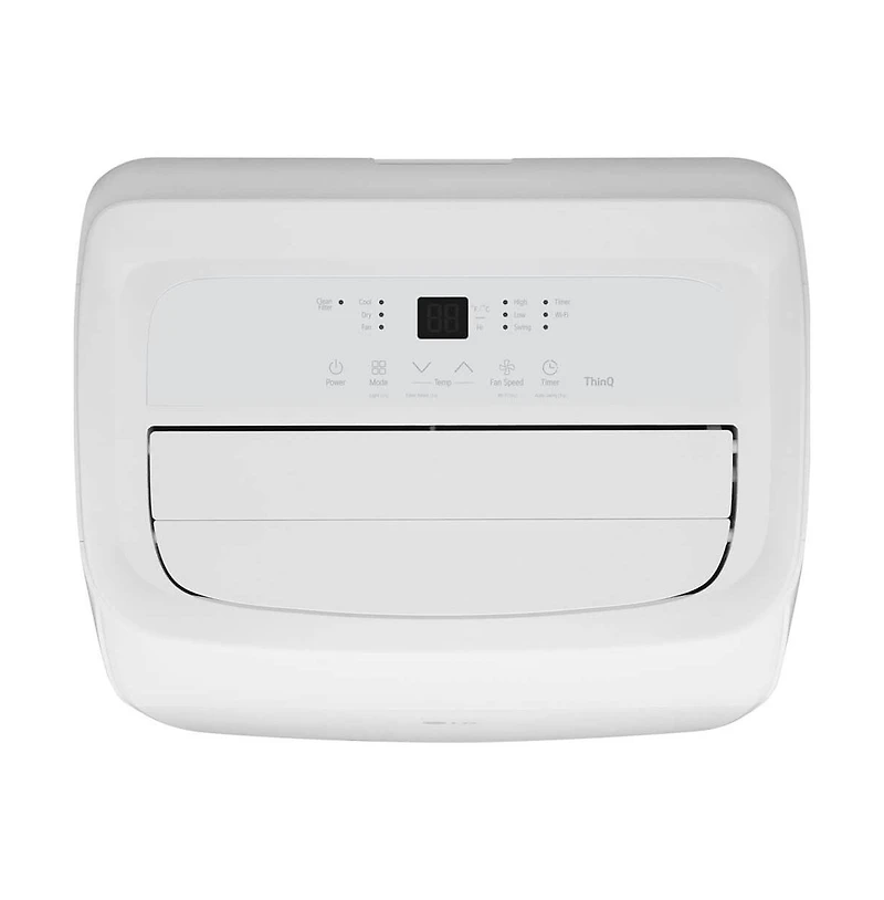 Lg 10,000 Btu Smart Wi-Fi Portable Air Conditioner with Lcd Remote - White