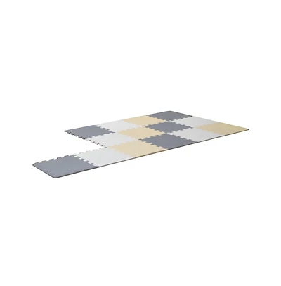 16 Tiles Kids Play Mat Interlocking Puzzle Floor Mats for Toddlers Nursery or Playroom