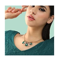 Sohi Teardrop-Stone Statement Necklace