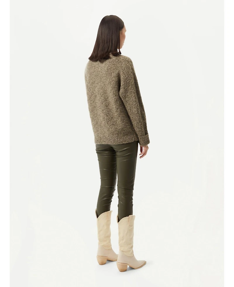 Gobi Cashmere Women's Basket-Weave Sweater